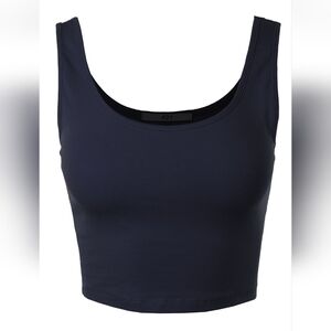 A2Y Women's Slim Fit Crop Tank Size Medium
